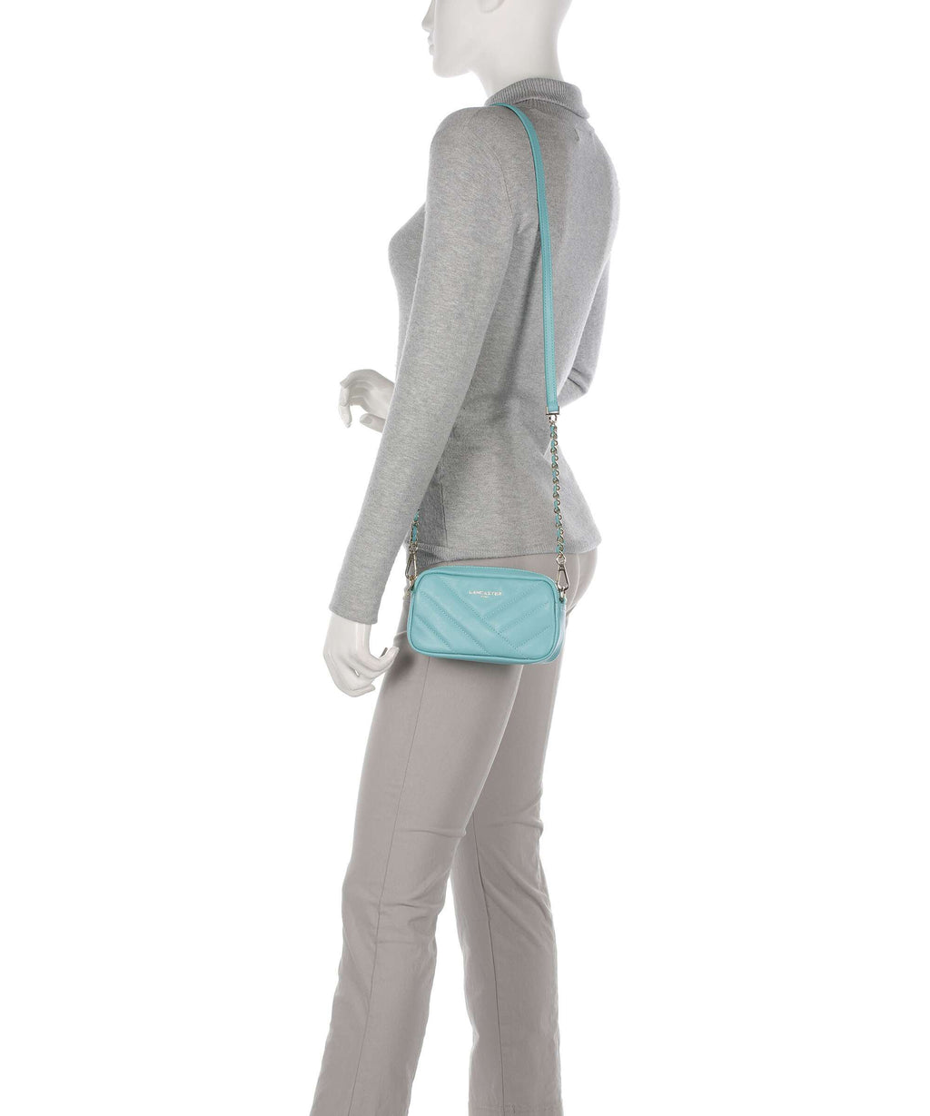 Lancaster Soft Matelassé Crossbody bag lagon