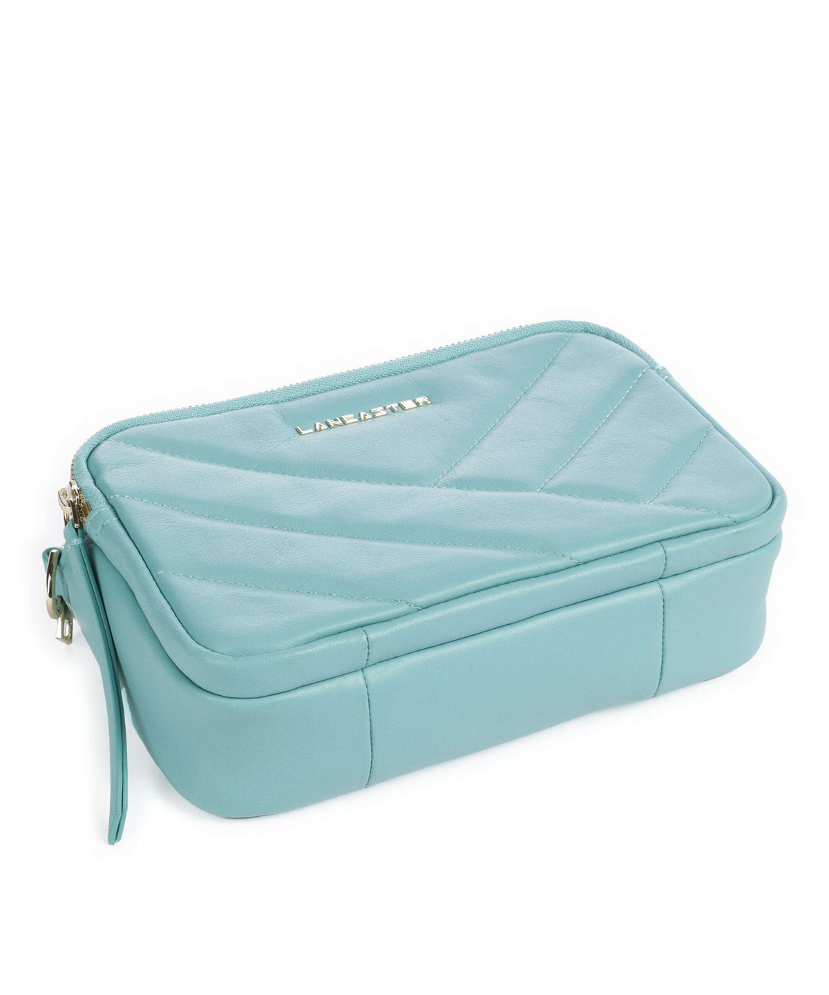 Lancaster Soft Matelassé Crossbody bag lagon