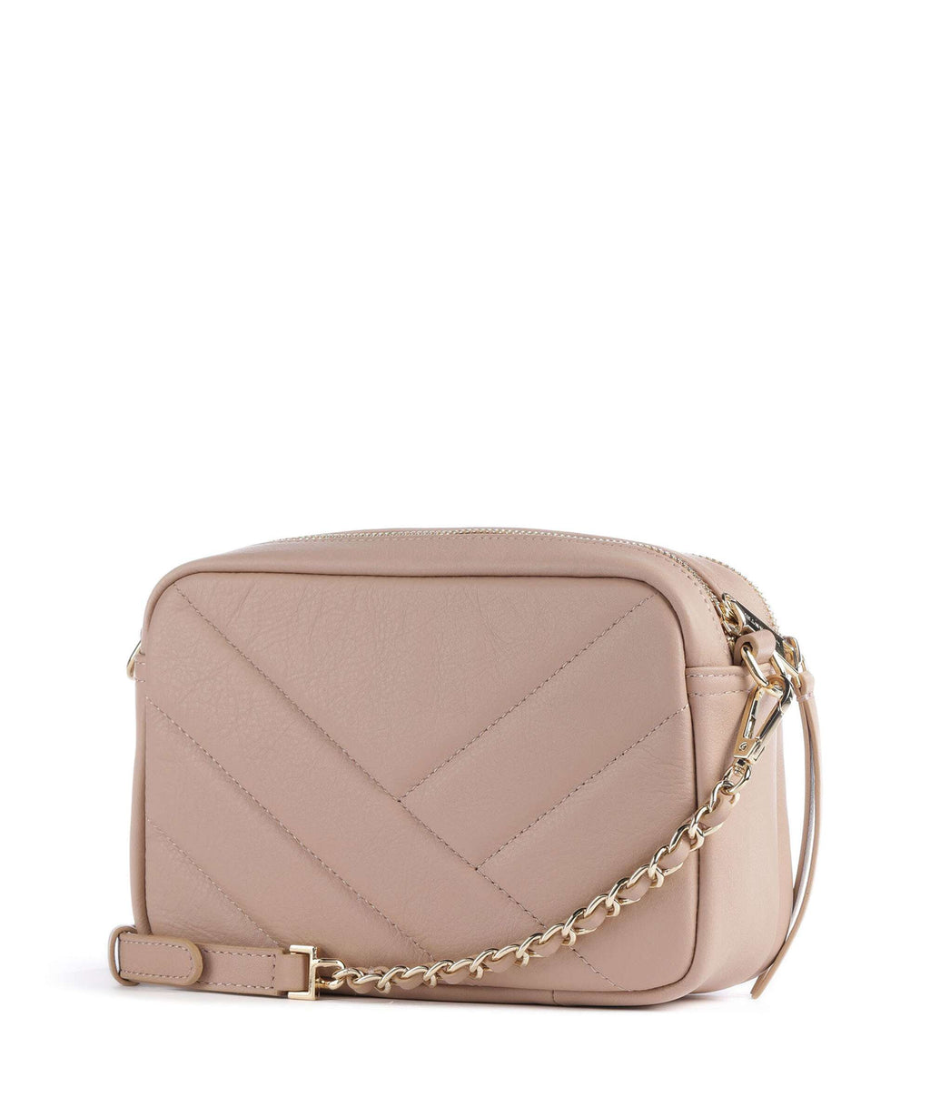 Lancaster Soft Matelassé Crossbody bag nuderose
