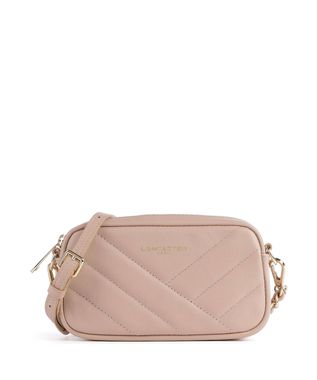 Lancaster Soft Matelassé Crossbody bag nuderose