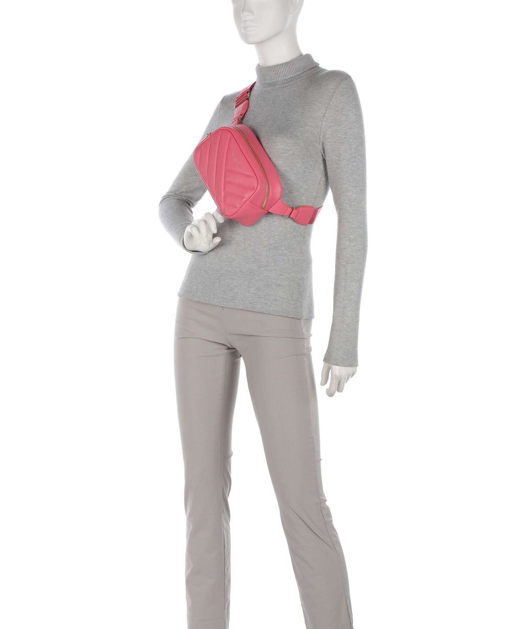 Lancaster Soft Matelassé Belt bag rose fonce