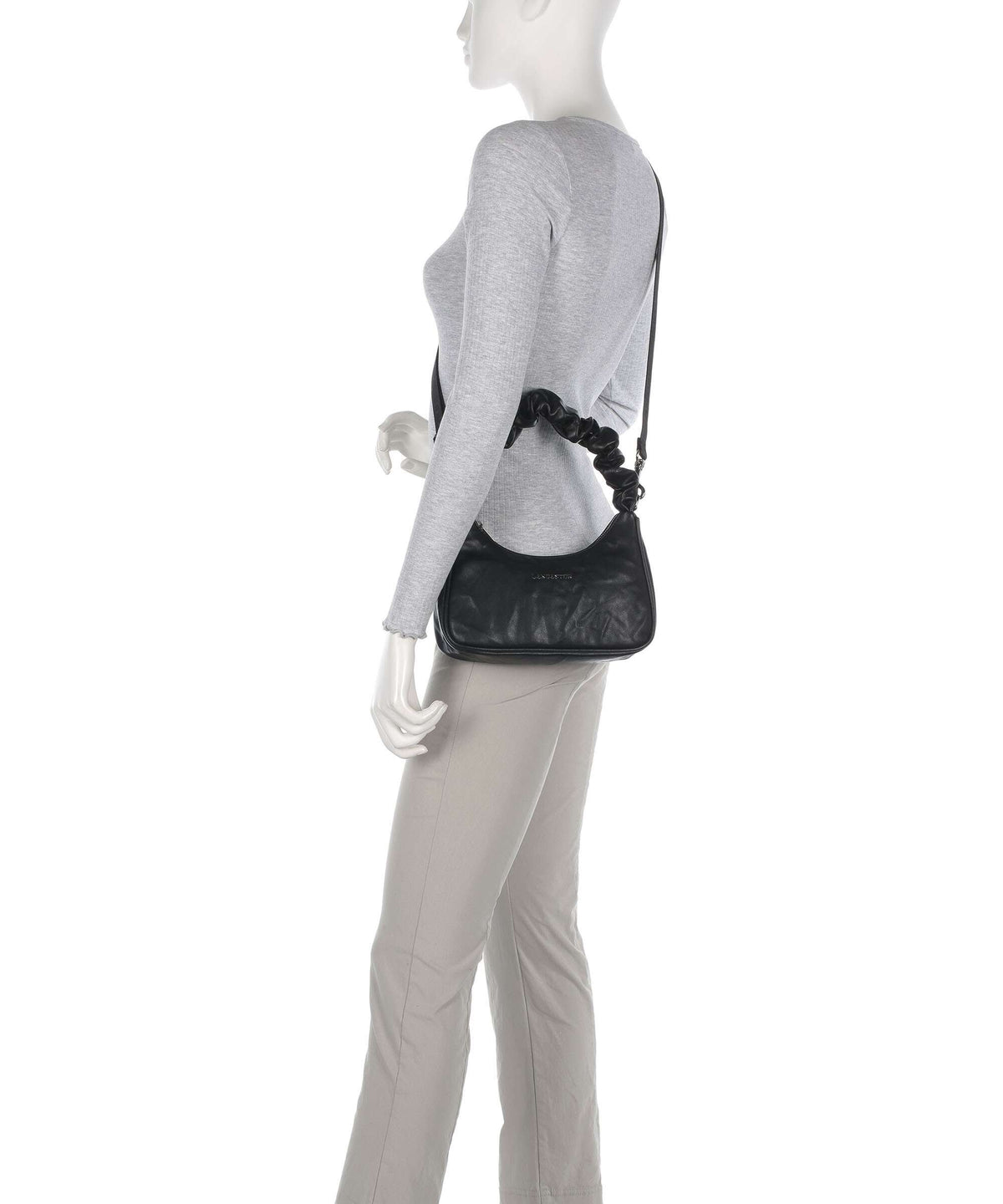 Lancaster Actual Froissé Shoulder bag noir
