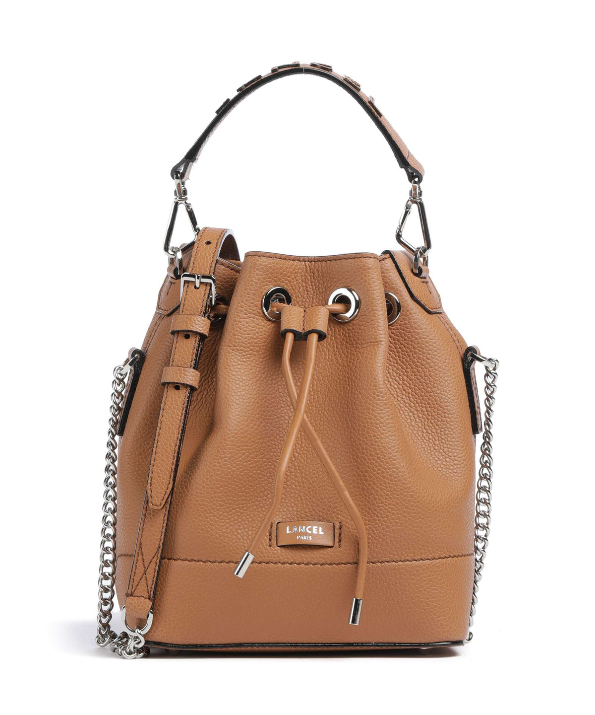 Lancel Ninon S Bucket bag camel