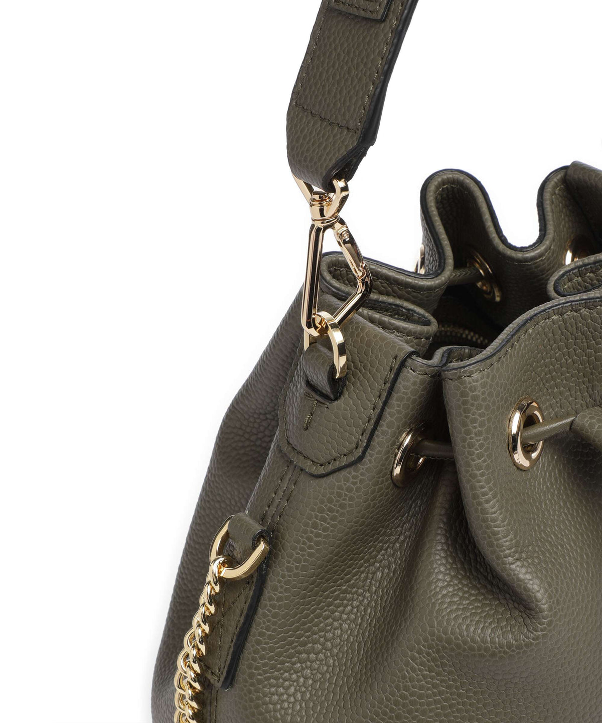 Lancel Ninon S Bucket bag dark khaki