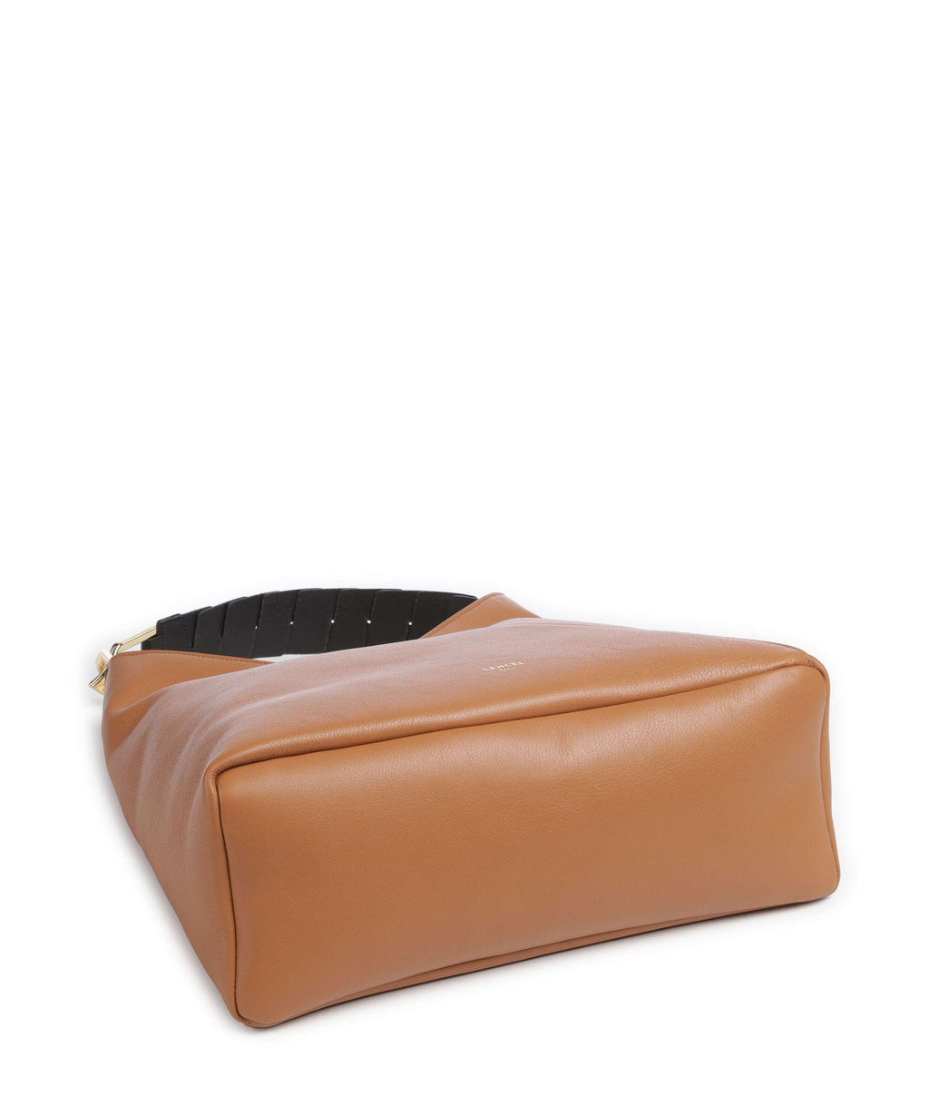 Lancel Pagode L Hobo bag camel/black
