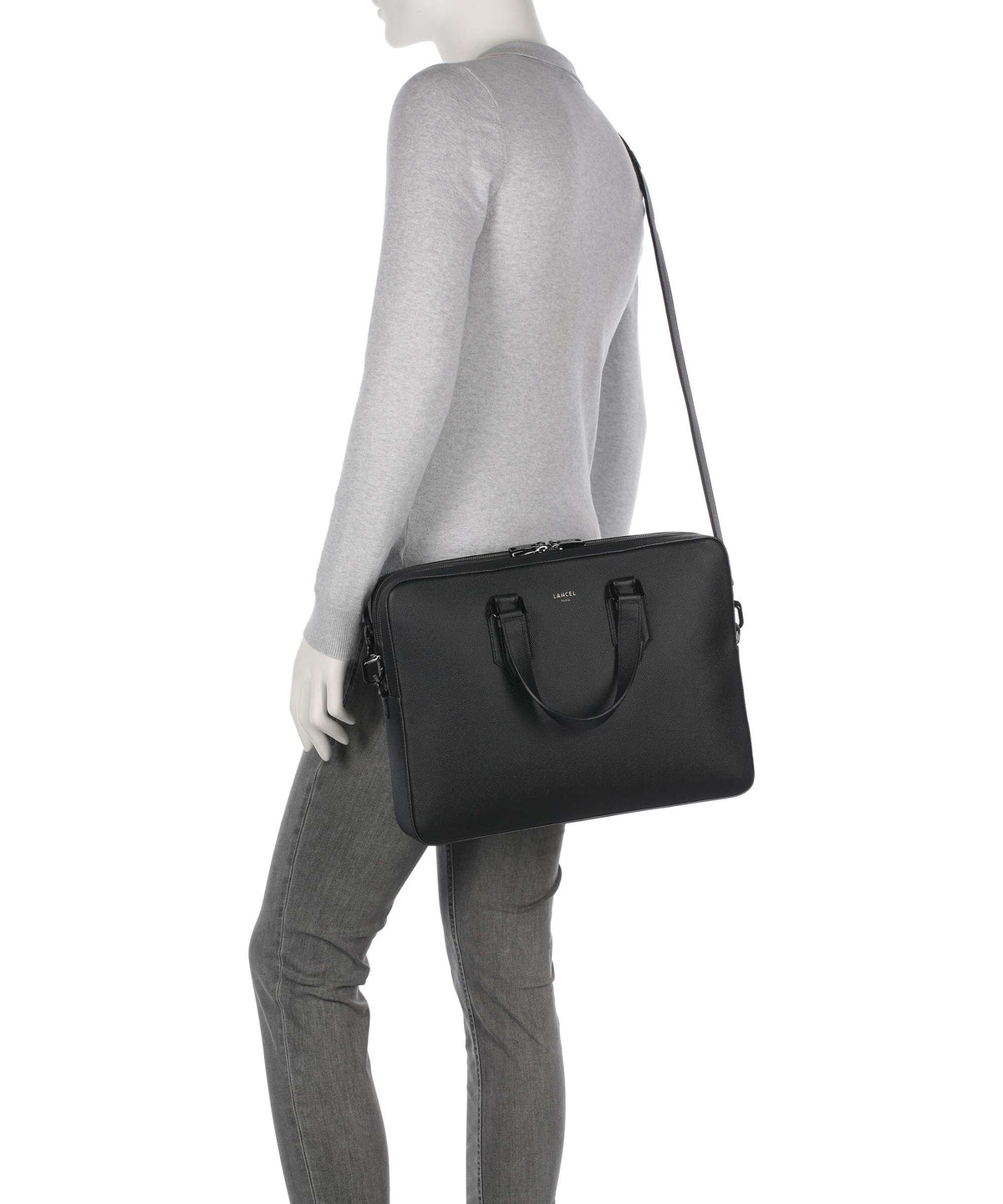 Lancel Charlie Briefcase black