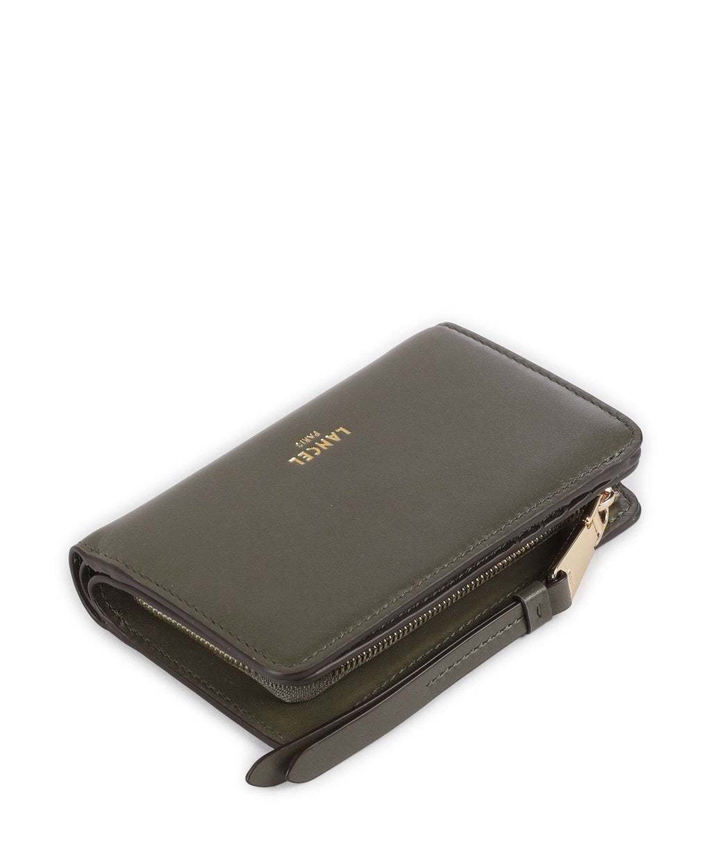 Lancel Origami Wallet dark khaki