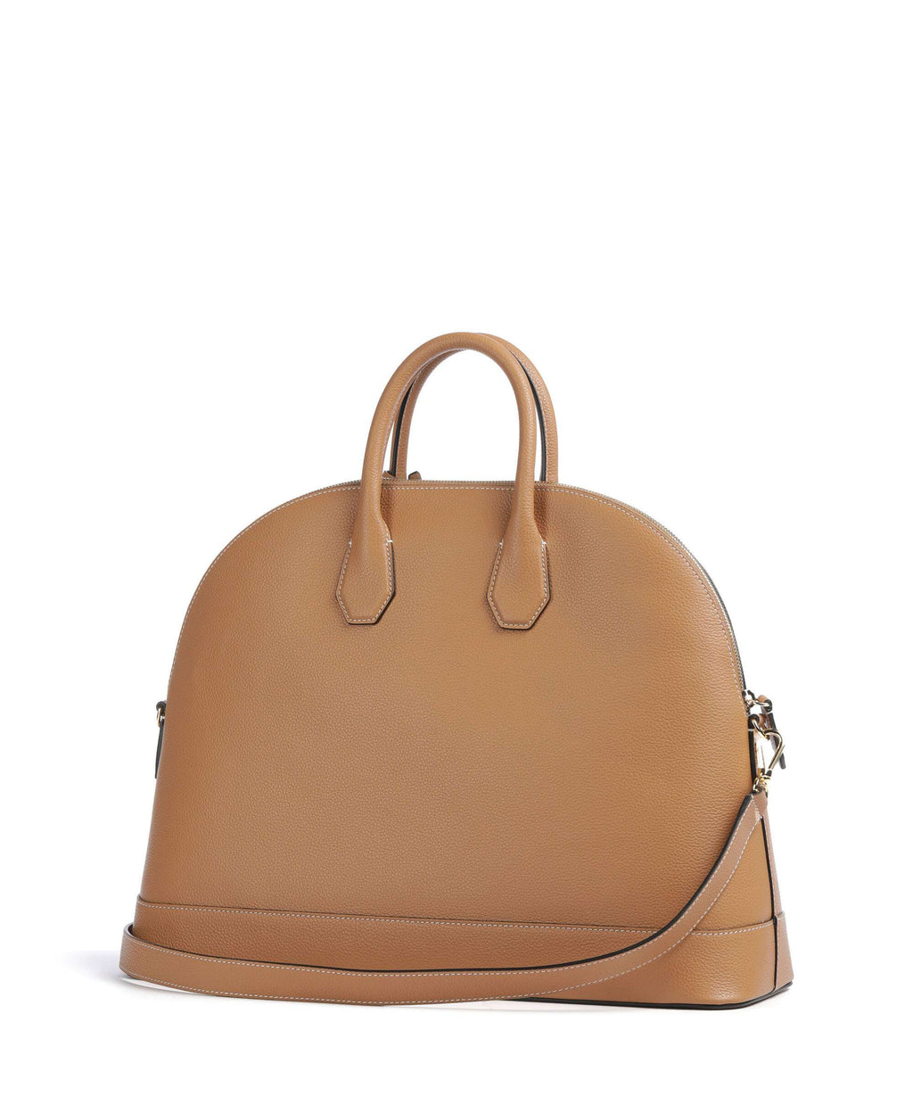 Lancel Belleville Bugatti L Handbag camel