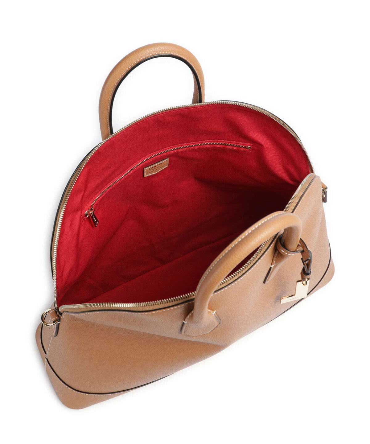Lancel Belleville Bugatti L Handbag camel