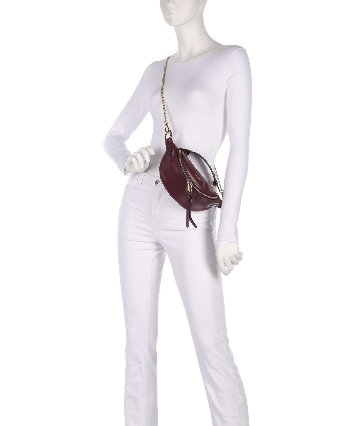 Lancel Origami Mini Crossbody bag cassis