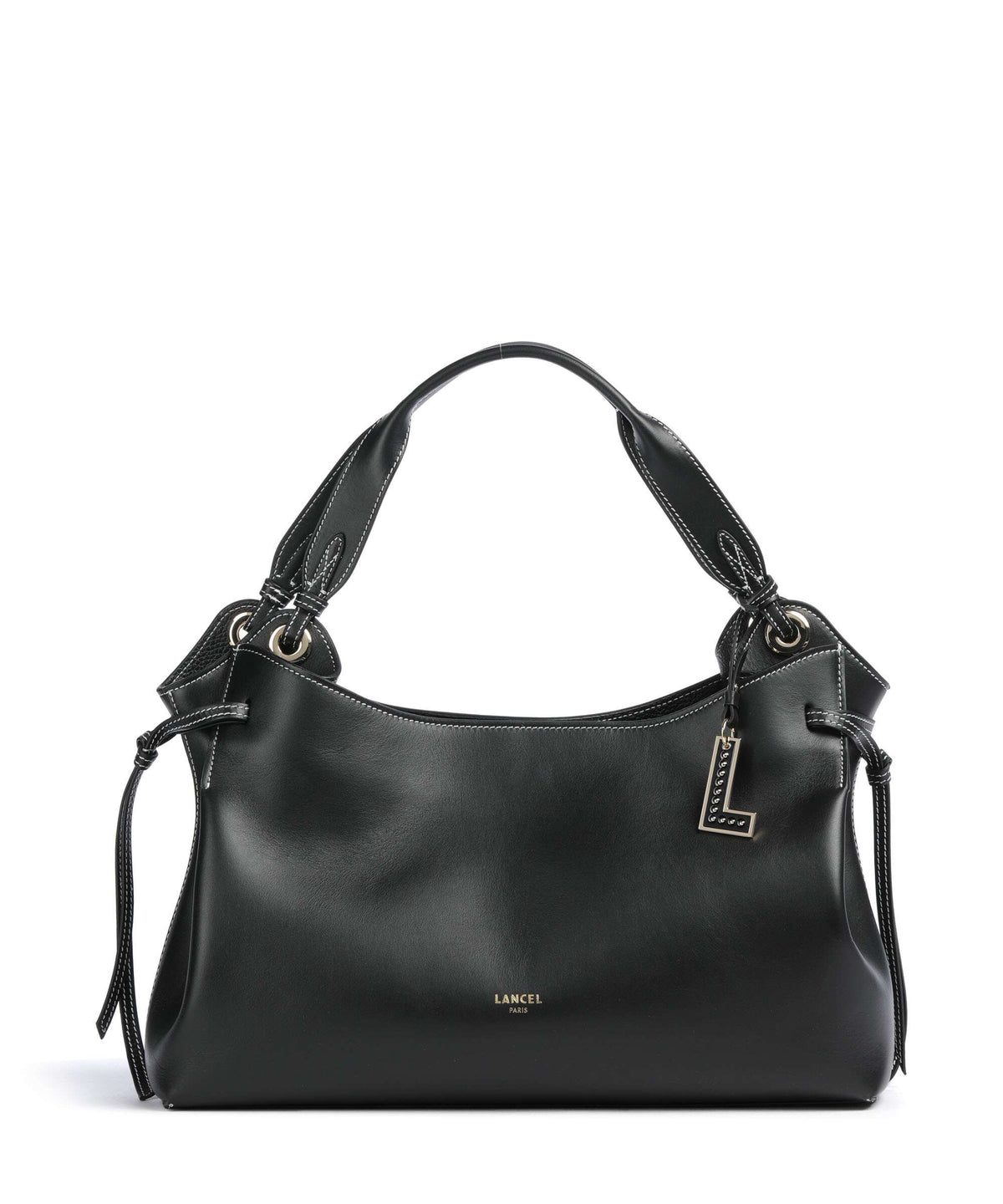 Lancel Swann M Hobo bag black