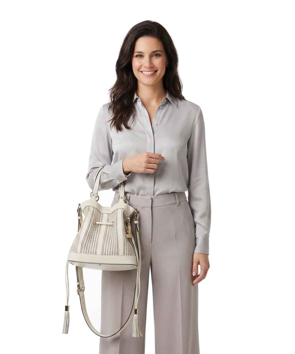 Lancel Premier Flirt M Bucket bag snow