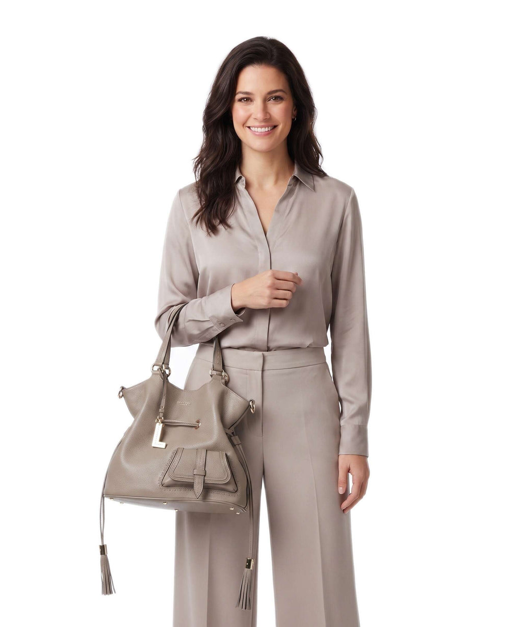 Lancel Premier Flirt M Bucket bag pebble