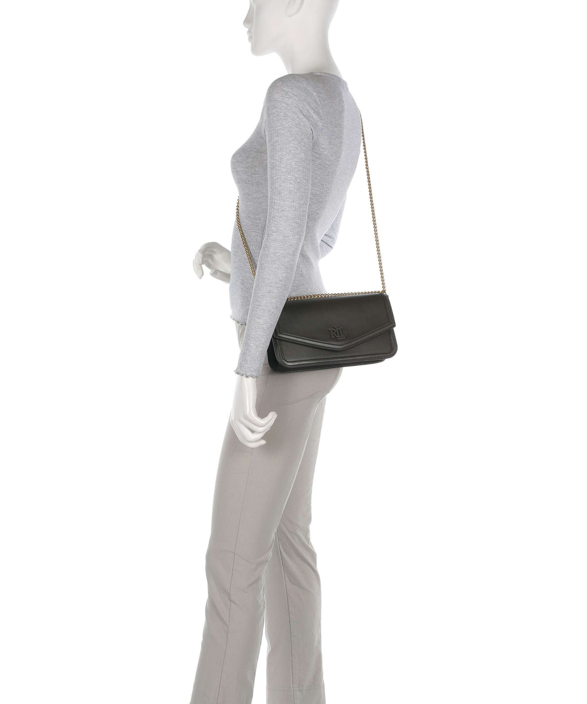Lauren Ralph Lauren Sawyer Medium Shoulder bag dark olive