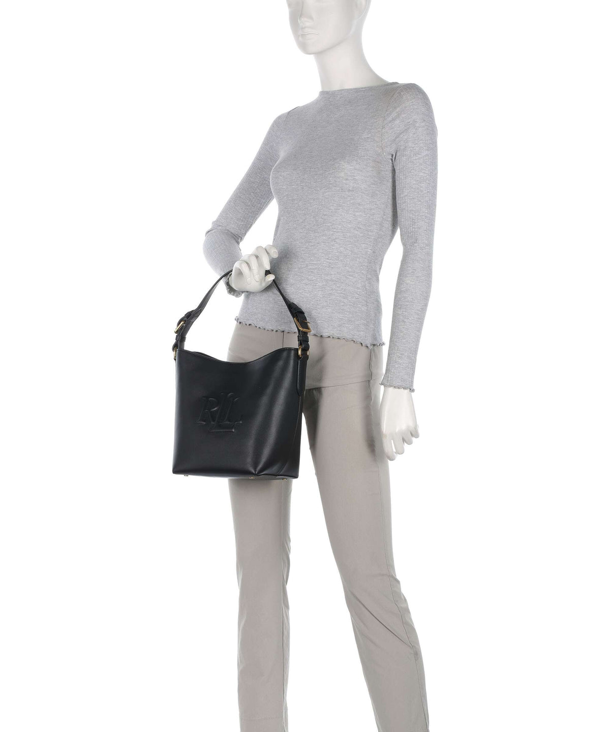 Lauren Ralph Lauren Witley Medium Hobo bag black