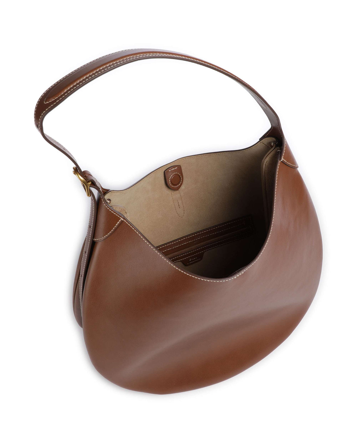 Polo Ralph Lauren ID Collection Medium Hobo bag cuoio