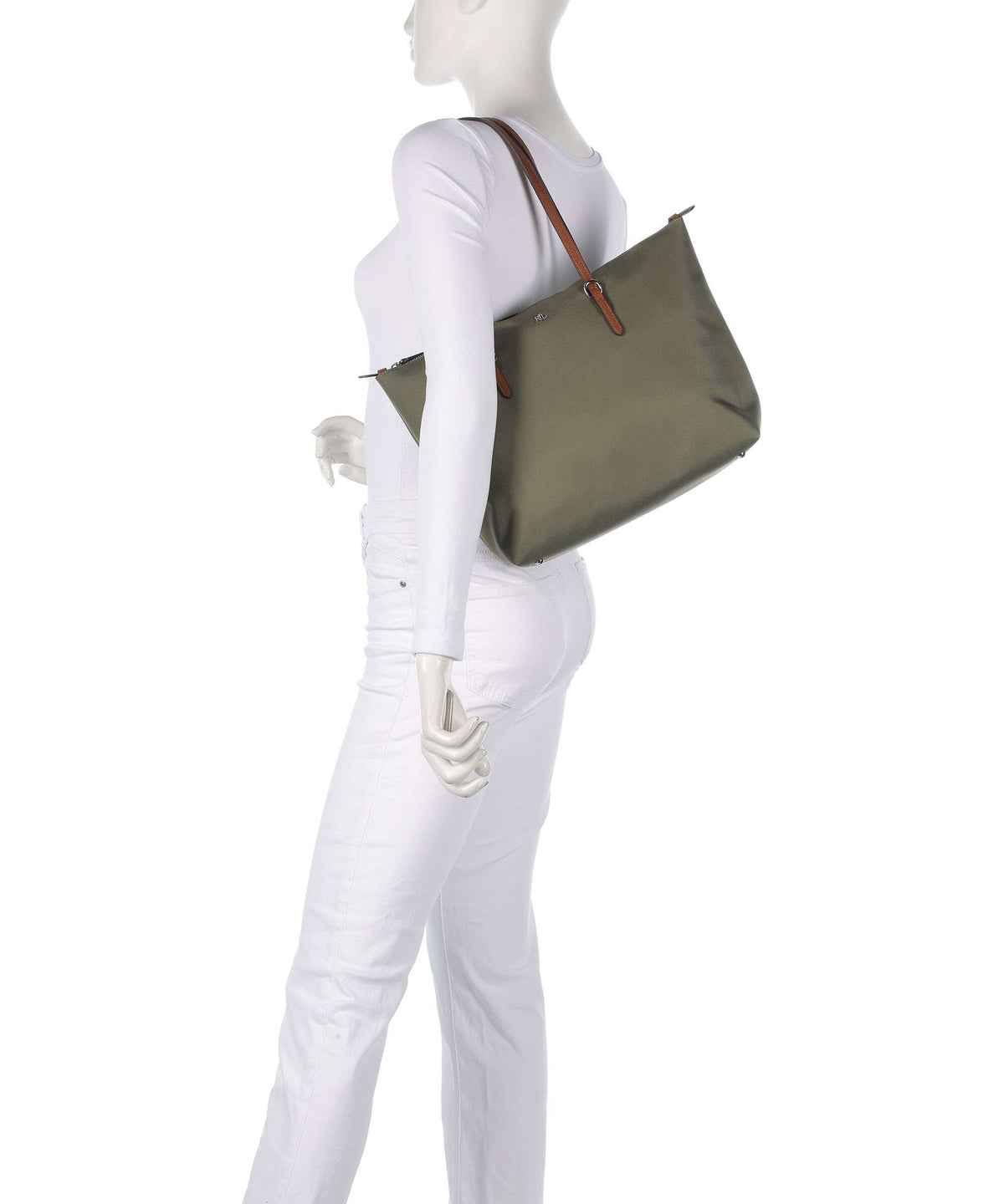Lauren Ralph Lauren Keaton 26 Tote bag sage green/lauren tan