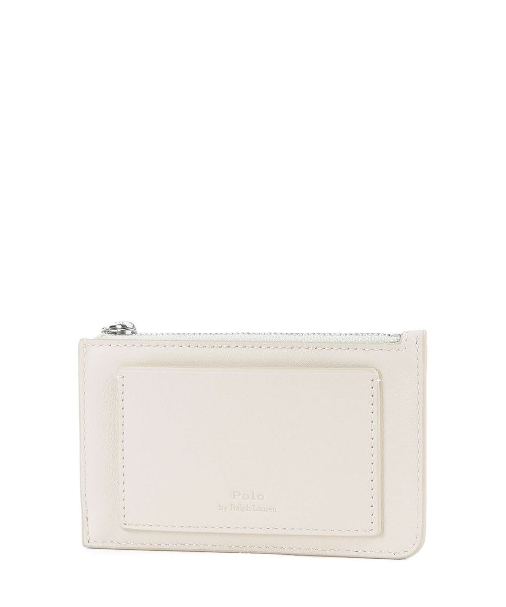 Polo Ralph Lauren Bear Eran Cable Credit card holder ivory