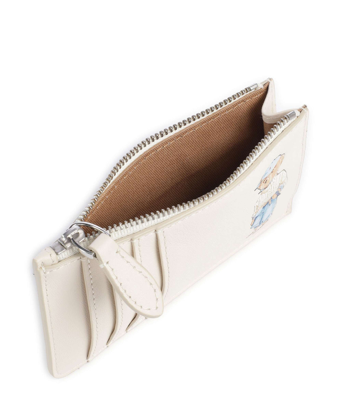 Polo Ralph Lauren Bear Eran Cable Credit card holder ivory