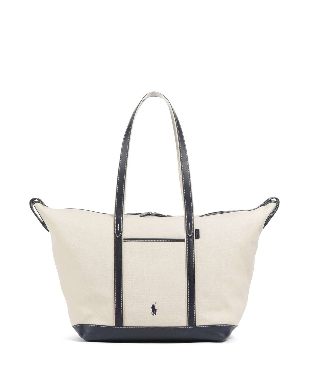Polo Ralph Lauren Canvas Large Tote bag ecru/navy