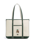 Polo Ralph Lauren Bear Fall Tote bag ecru/northwest pine