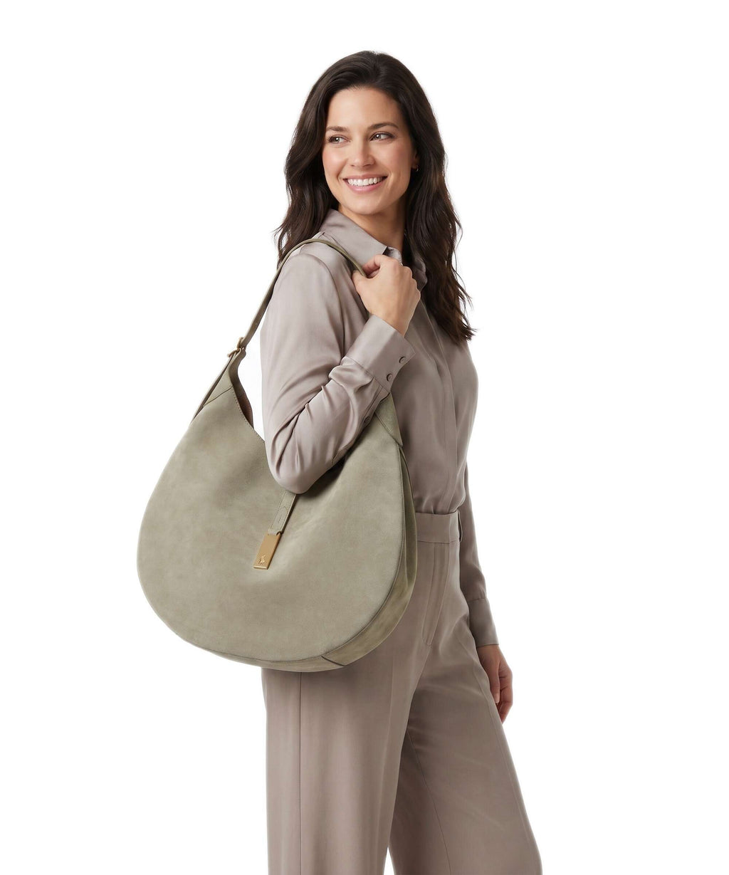Polo Ralph Lauren ID Collection Large Hobo bag light olive