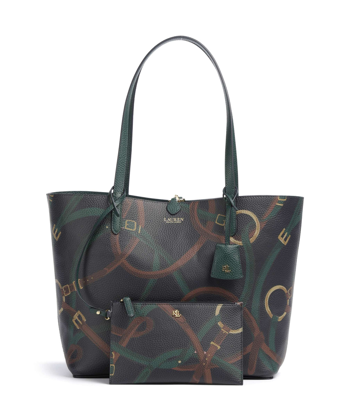 Lauren Ralph Lauren Medium Tote bag season green/urban bltng/navy multi