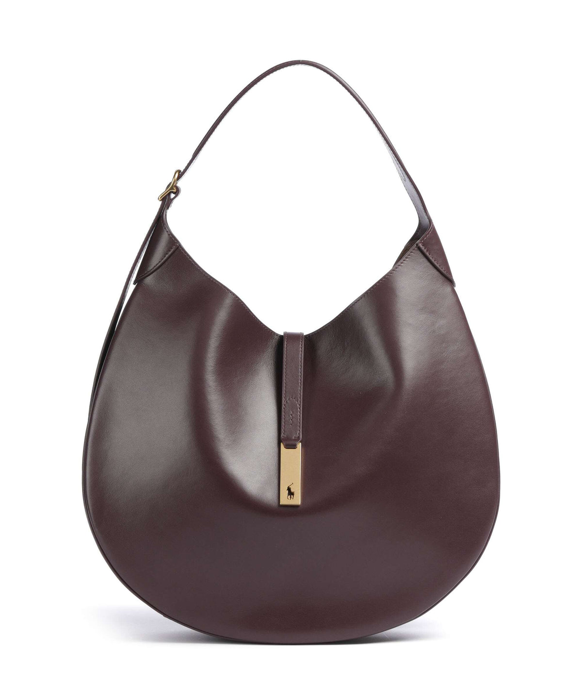 Polo Ralph Lauren ID Collection Large Hobo bag midnight merlot