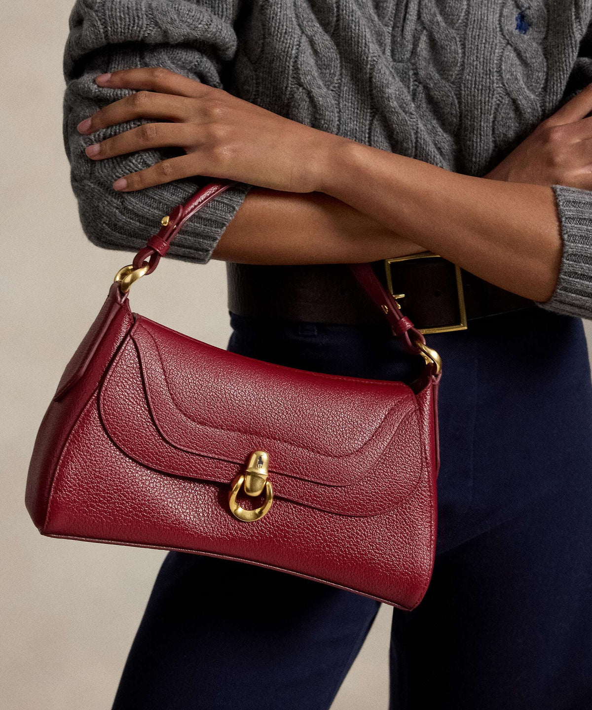 Polo Ralph Lauren Blaze Small Shoulder bag currant