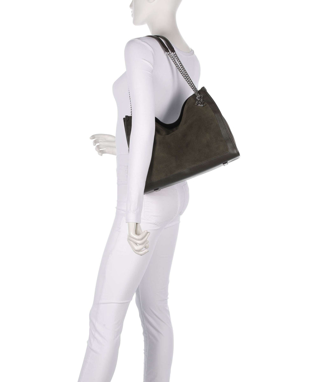 Lauren Ralph Lauren Bradley Large Tote bag dark olive