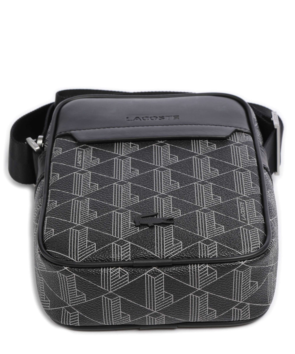 Lacoste The Blend Crossbody bag monogram noir/gris