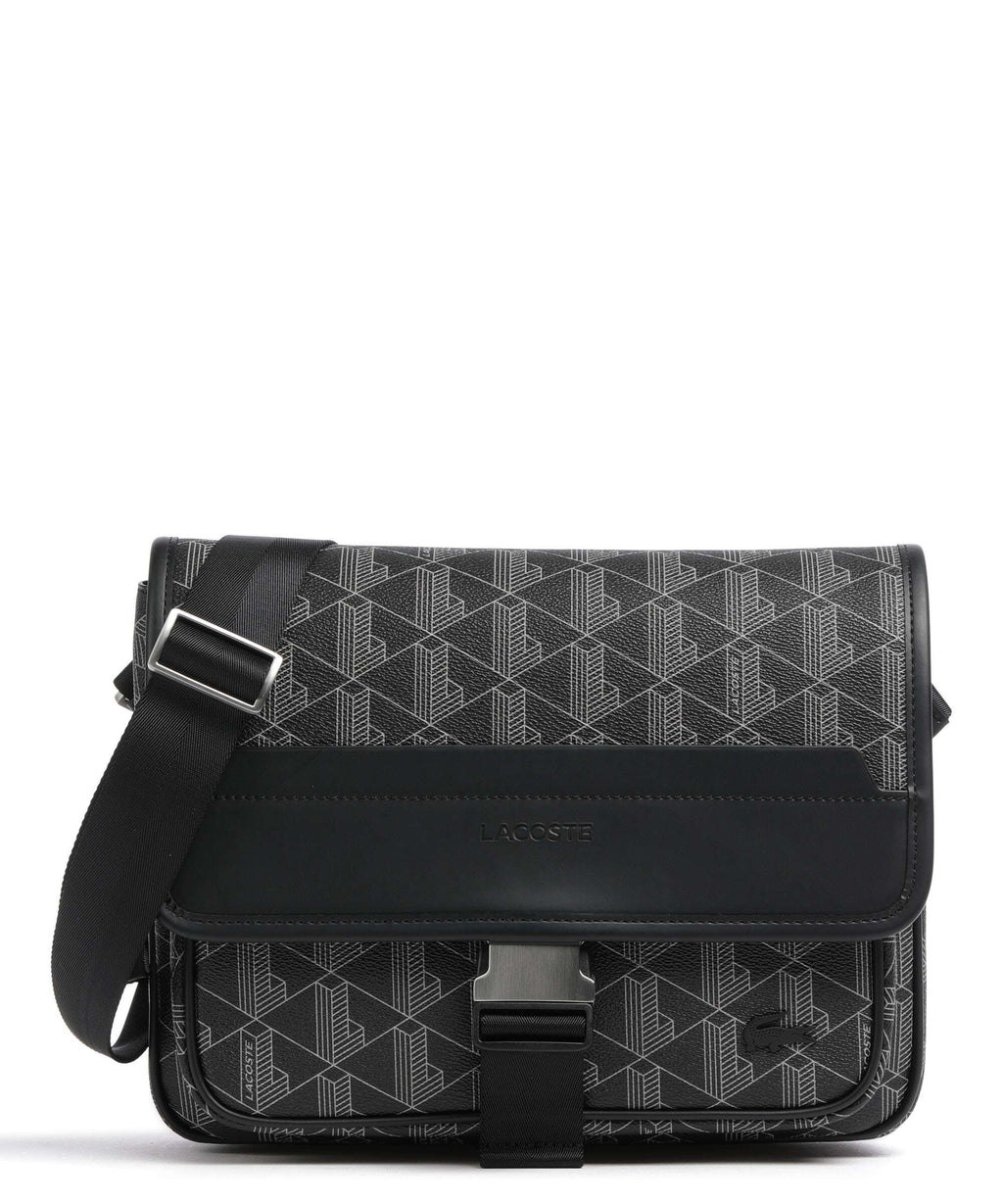 Lacoste The Blend Messenger bag monogram noir/gris