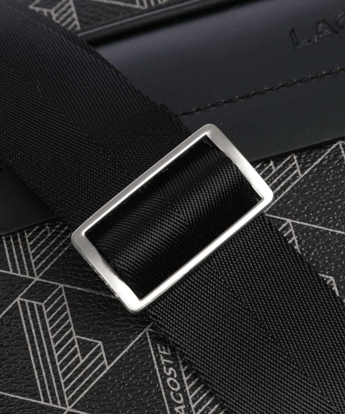 Lacoste The Blend Crossbody bag monogram noir/gris