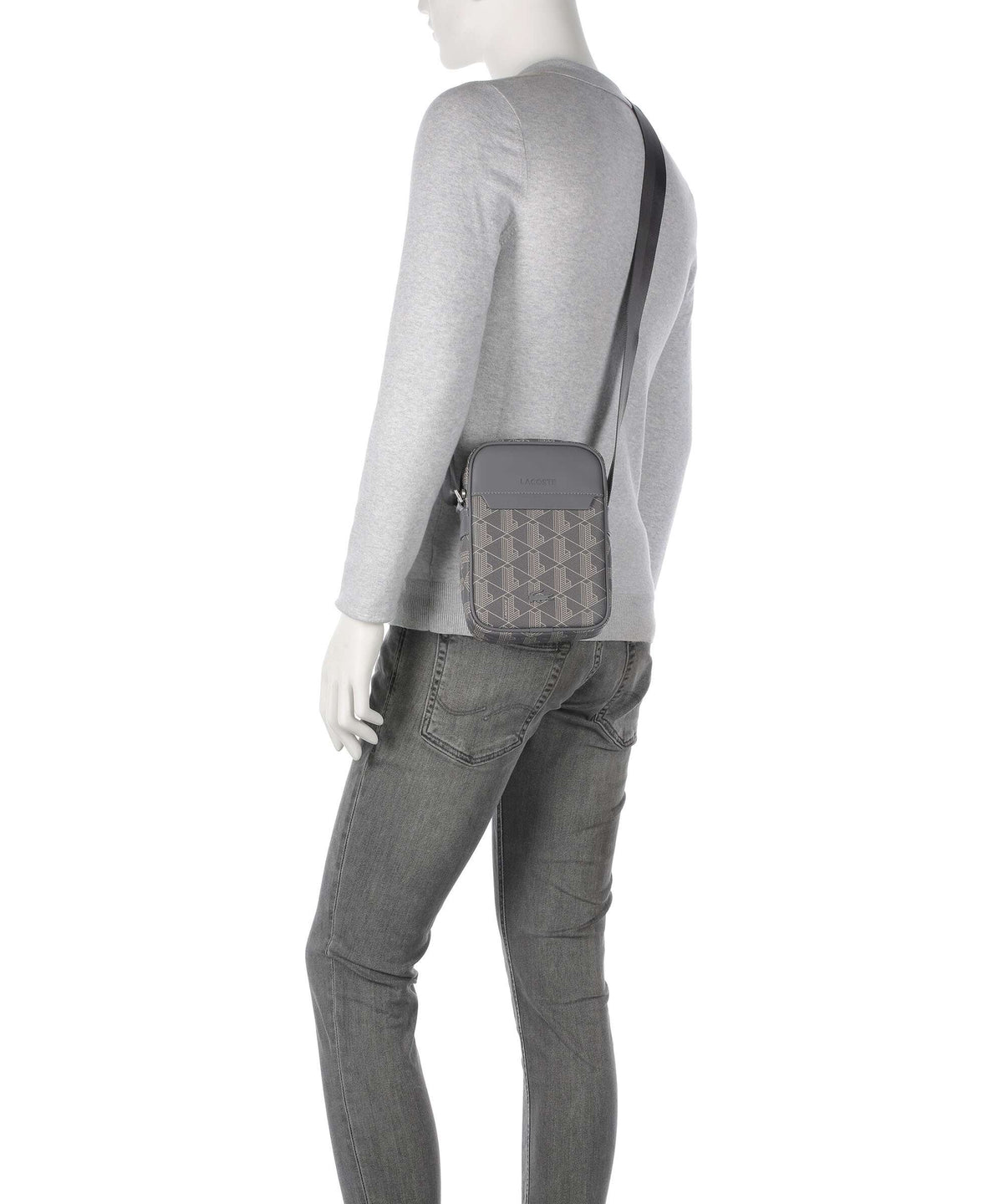 Lacoste The Blend Crossbody bag mono castlerock/string