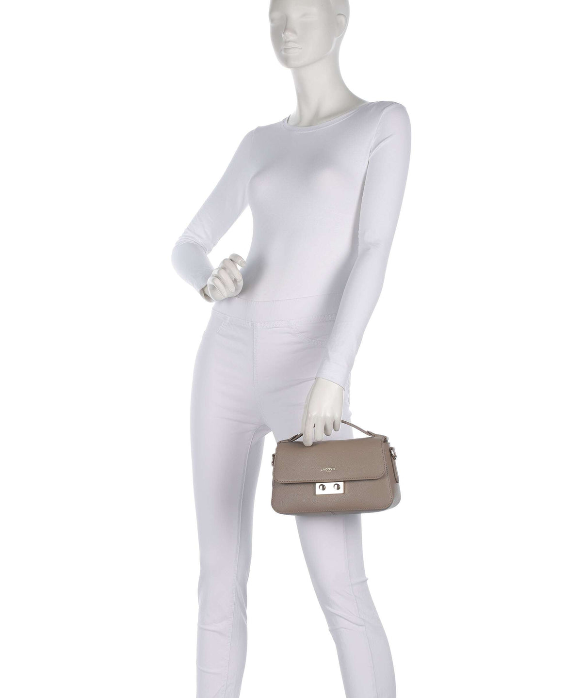 Lacoste Champs Elysees Crossbody bag taupe
