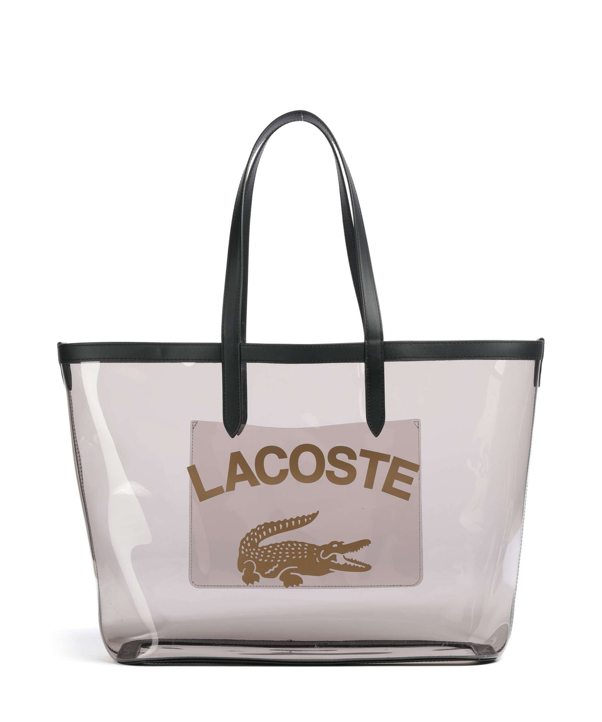 Lacoste Anna Tote bag transparent noir ermine