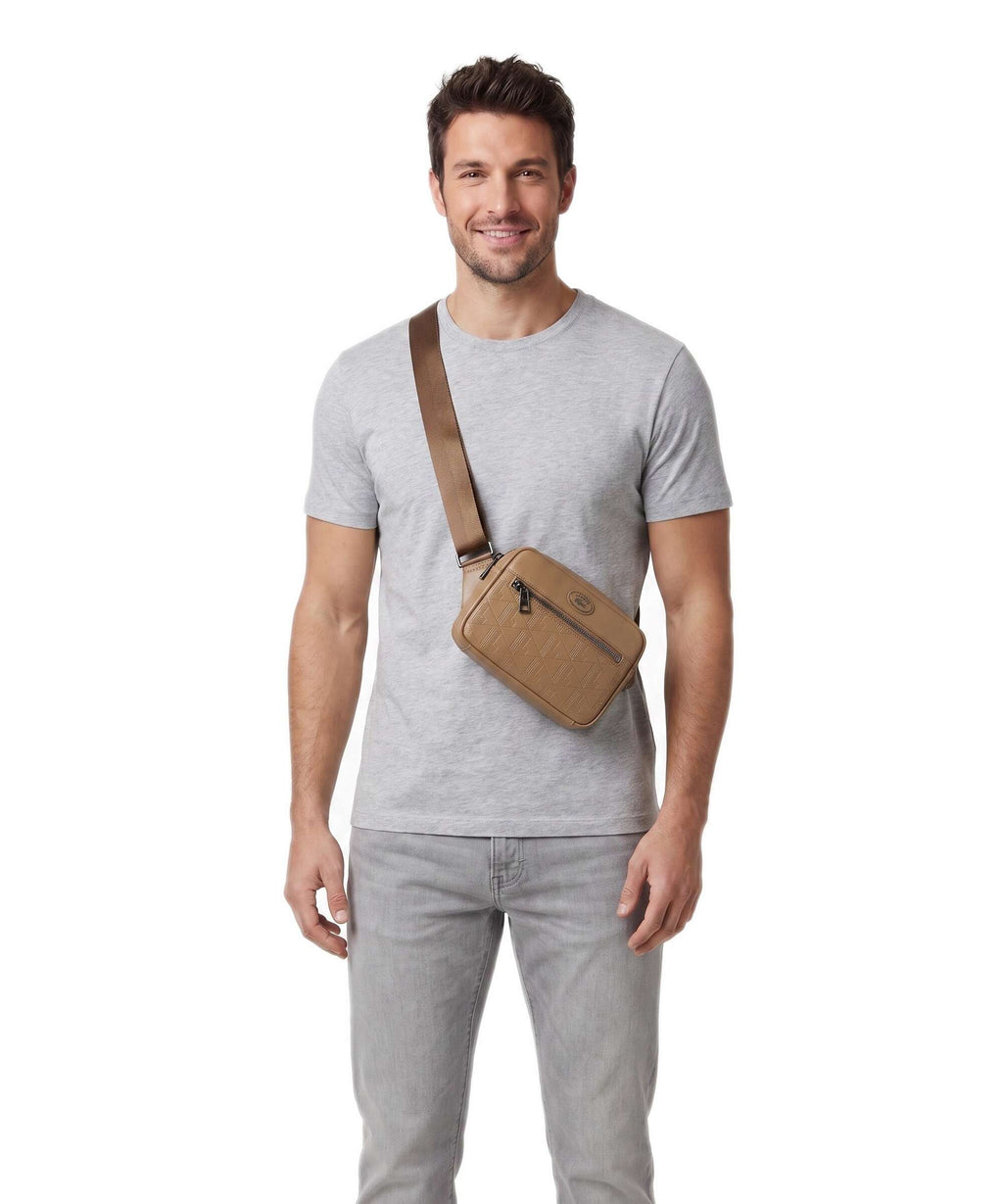 Lacoste Nomogramme Crossbody bag cookie