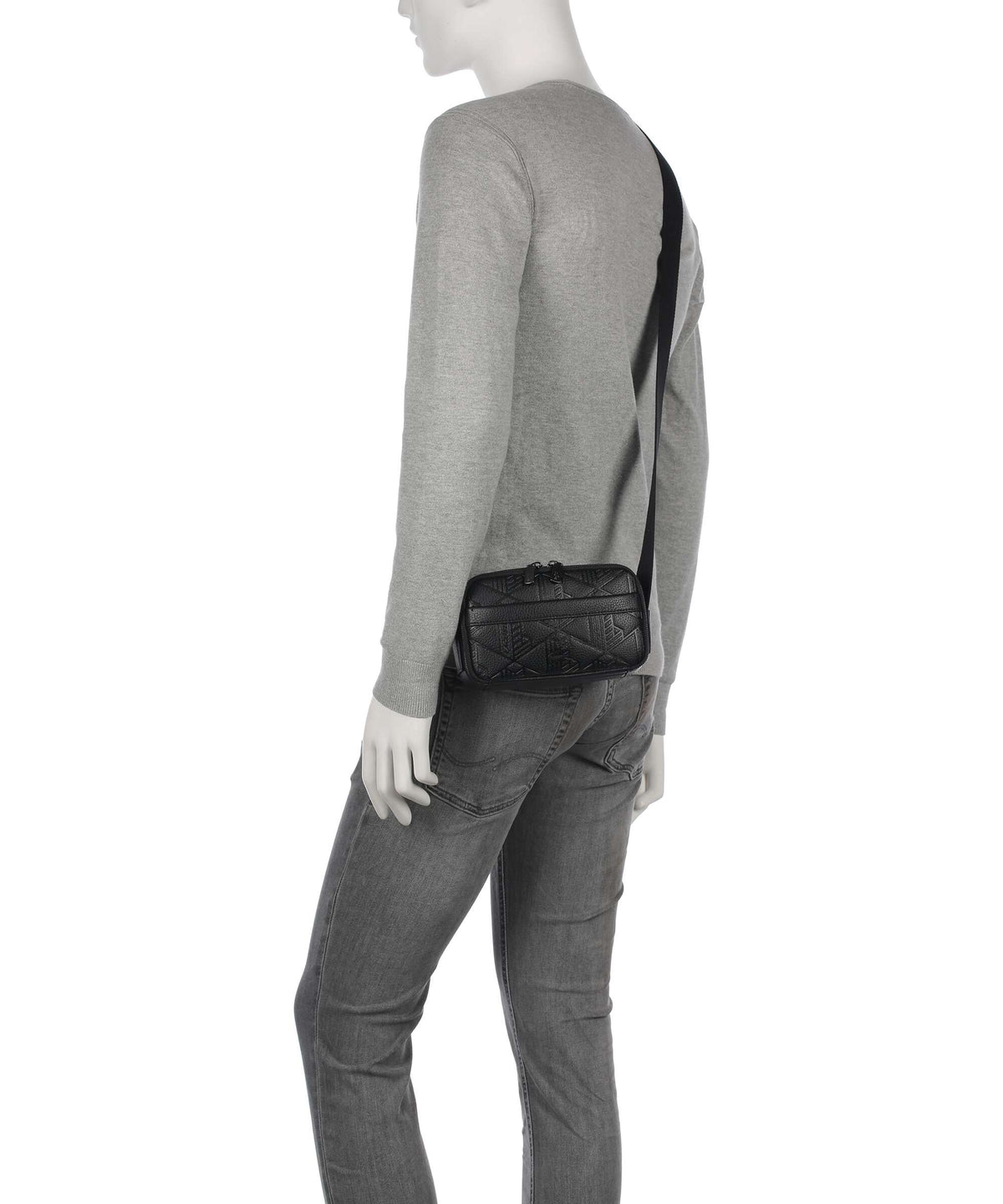 Lacoste Megagrain Crossbody bag noir