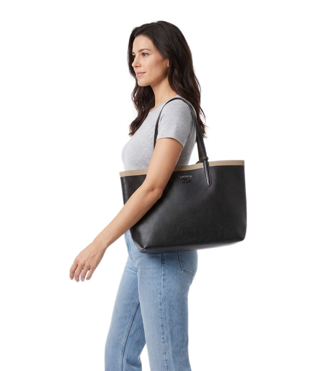 Lacoste Anna Tote bag buffle mascara