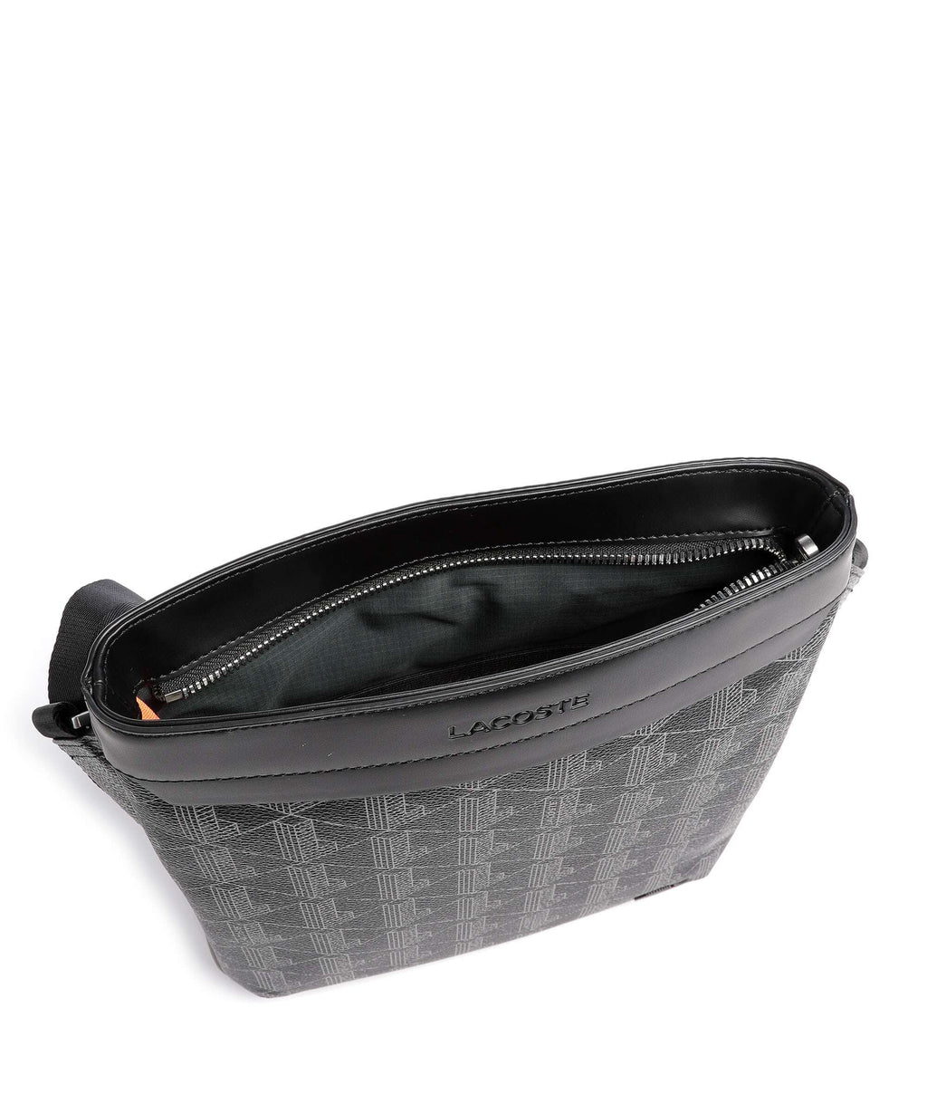 Lacoste The Blend Crossbody bag monogram noir/gris