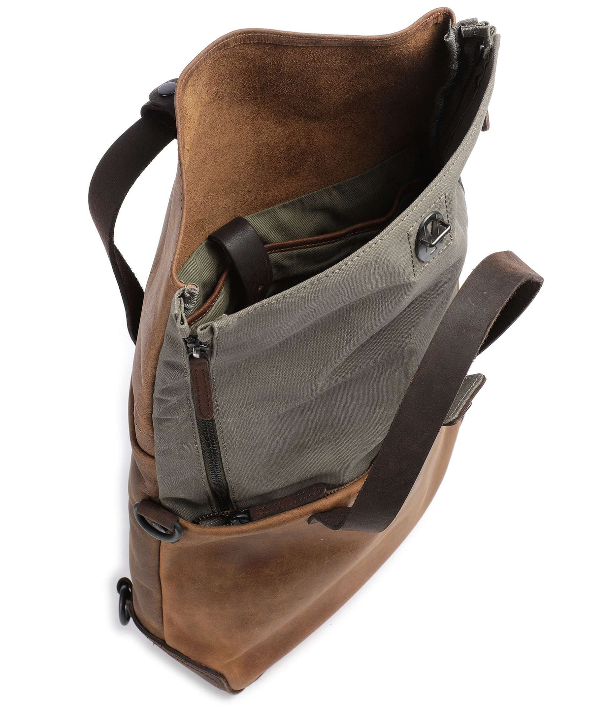 Harold's Twister Rolltop backpack natur