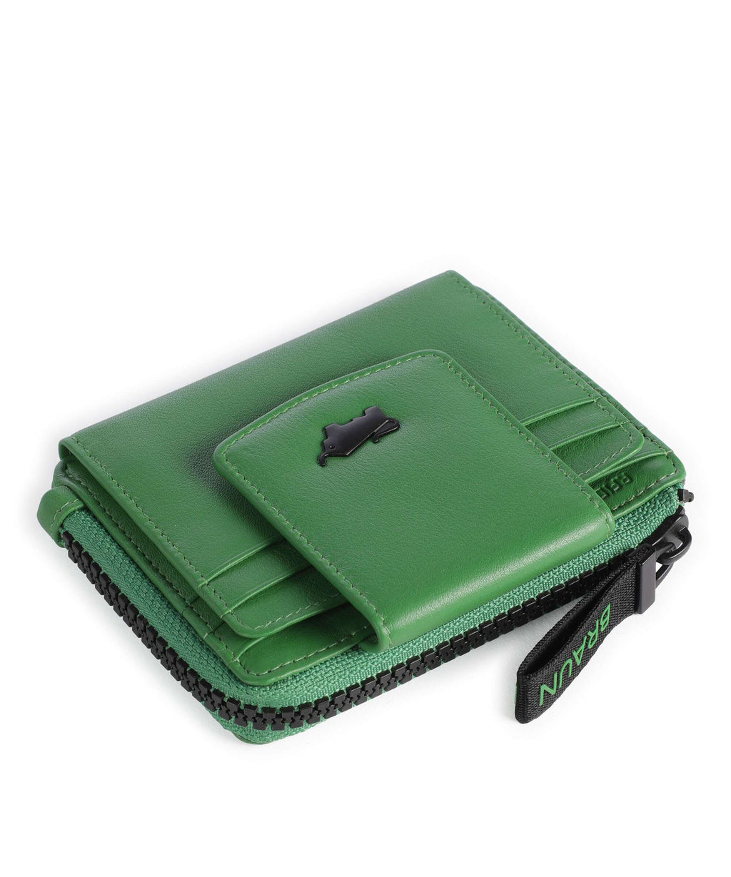 Braun Büffel Capri Credit card holder grün
