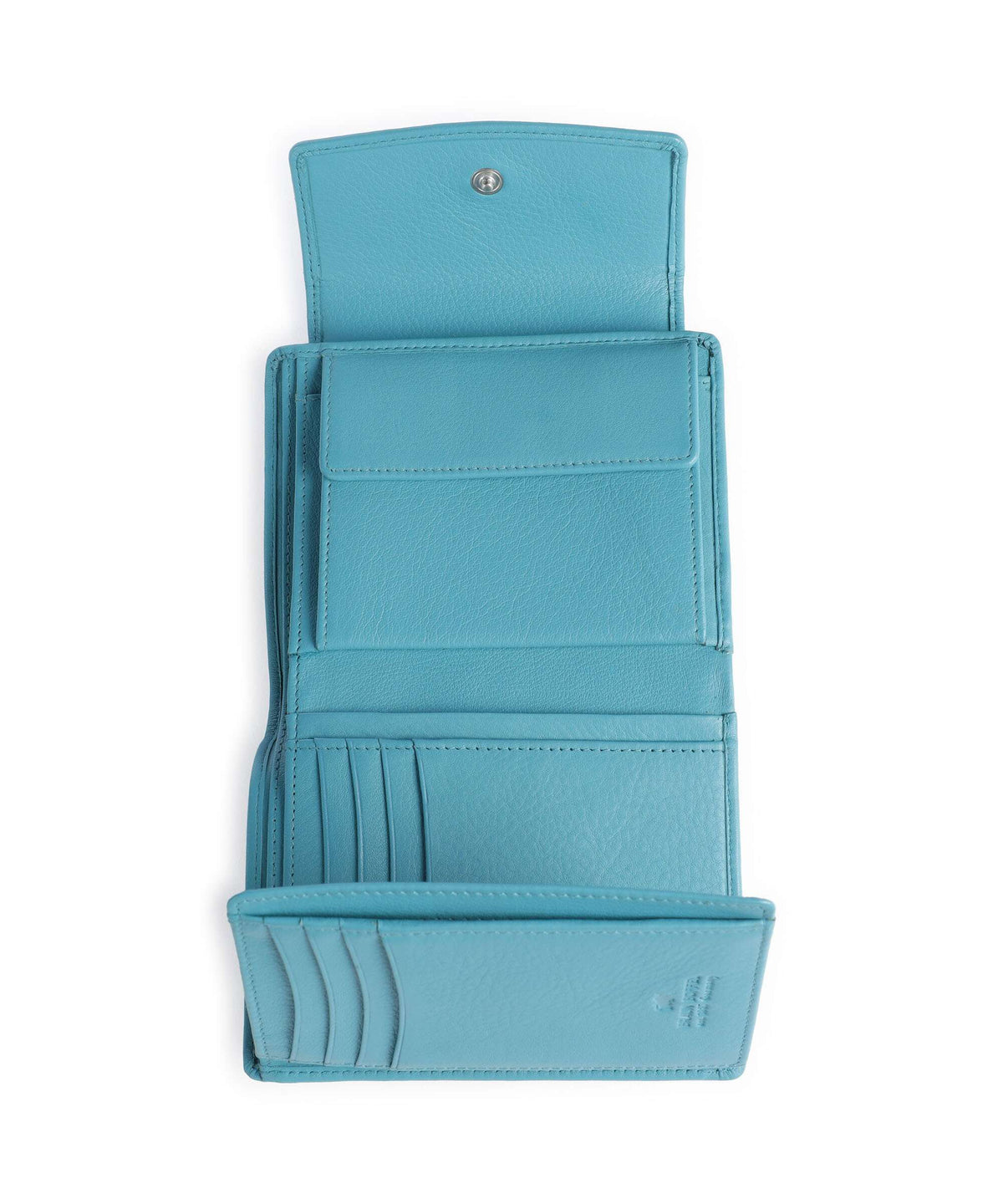 Braun Büffel Joy Wallet türkis
