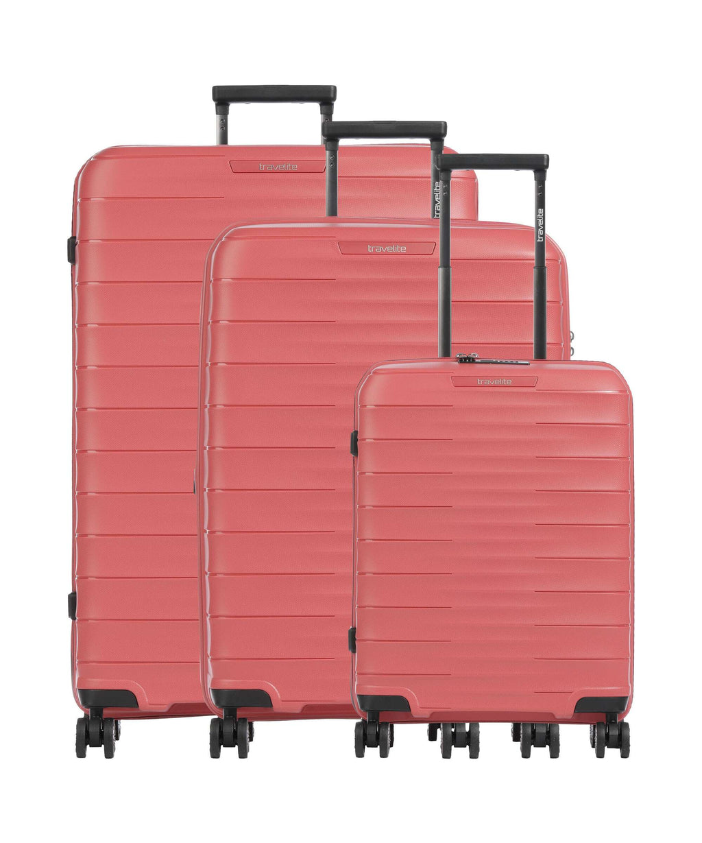 Travelite Mooby Suitcase set (4 wheels) rot