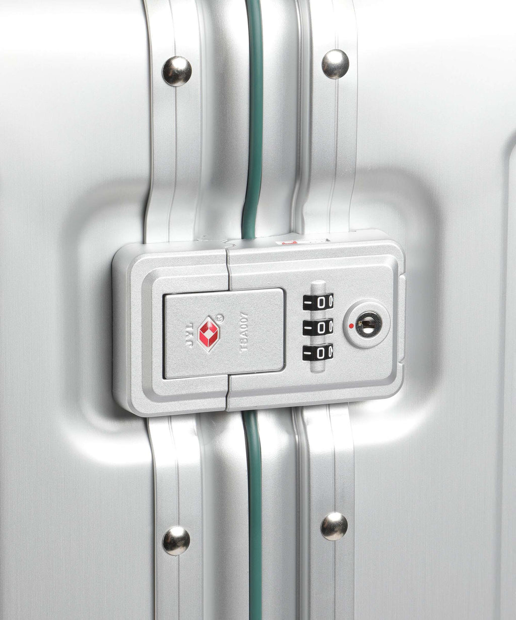 Travelite Next Spinner (4 wheels) silber/grün