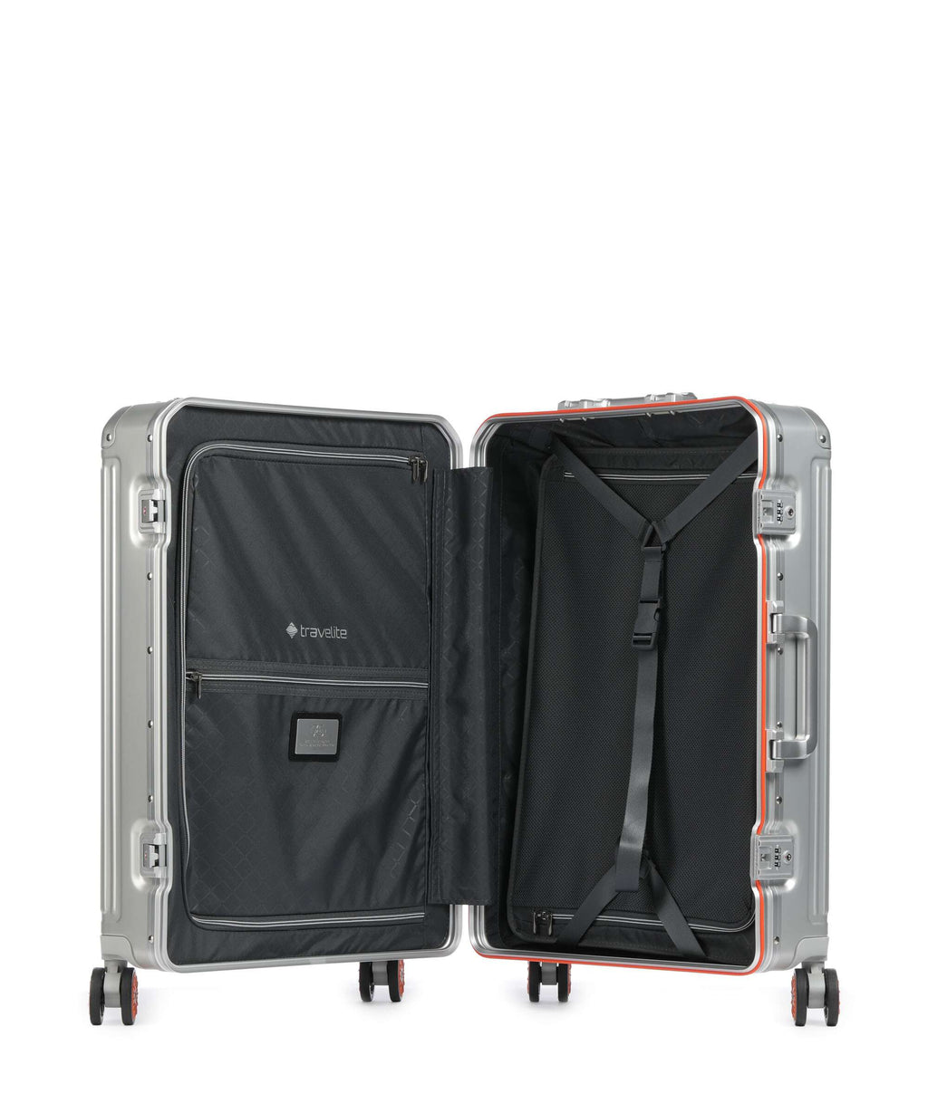 Travelite Next Spinner (4 wheels) silber orange
