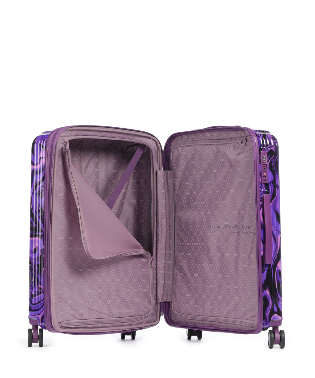Travelite Lascana Edition Suitcase set (4 wheels) purple swirl
