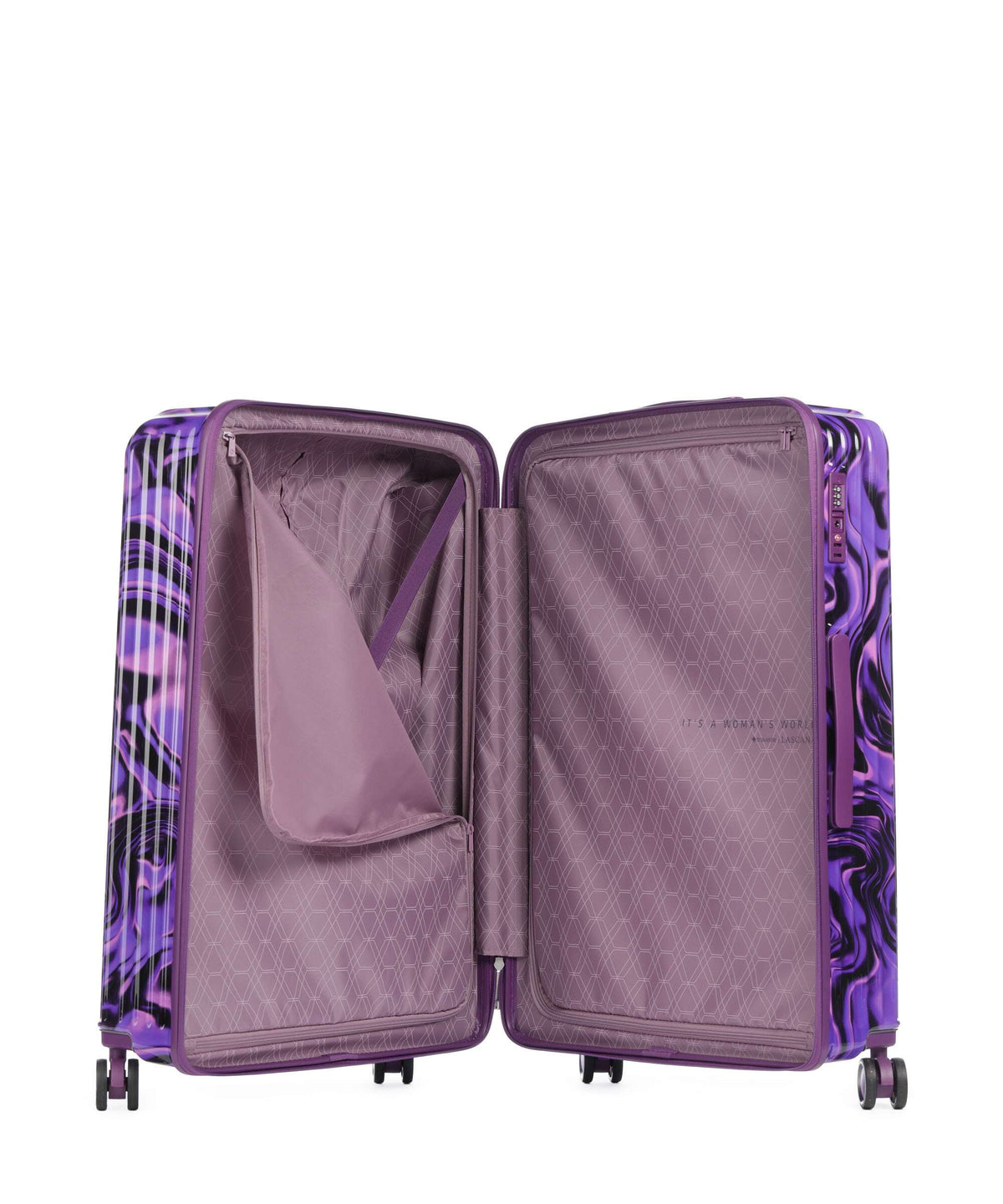 Travelite Lascana Edition Spinner (4 wheels) purple swirl