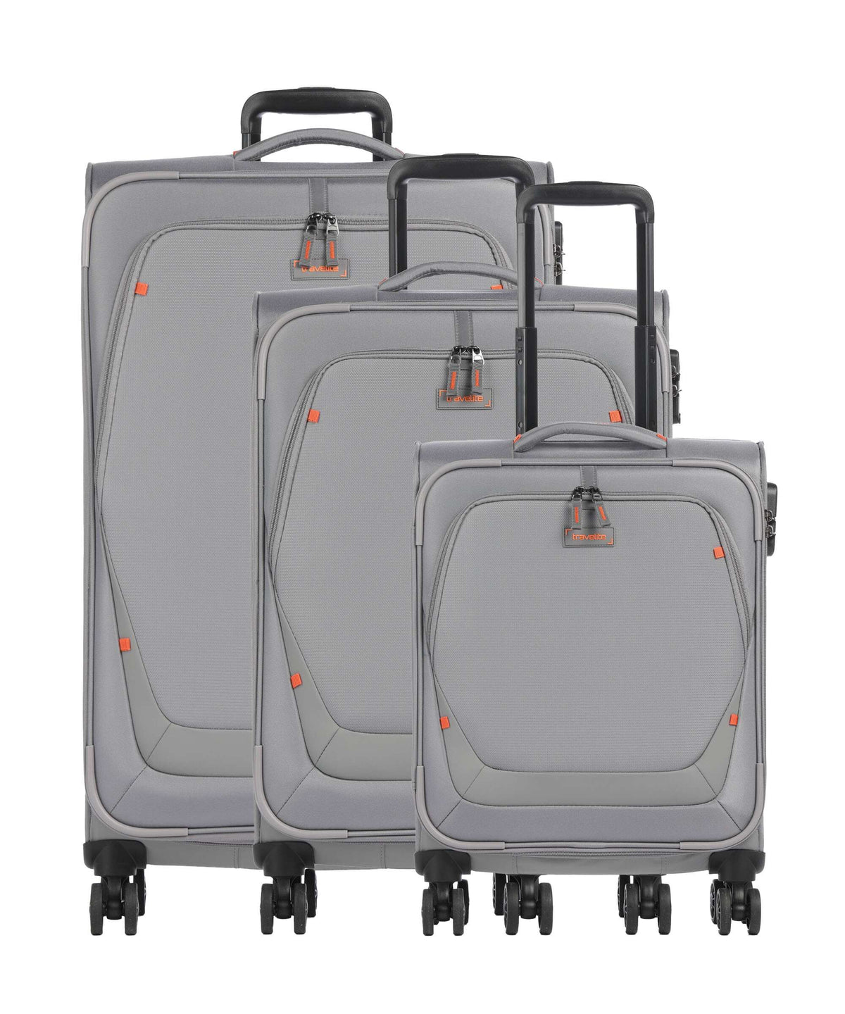 Travelite Umbria Suitcase set (4 wheels) smoky gray