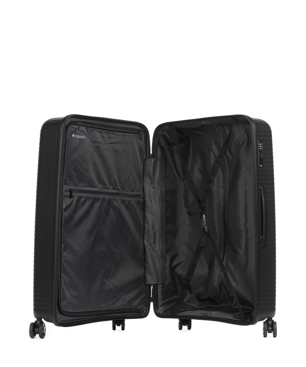 Travelite Air Stripe Spinner (4 wheels) black
